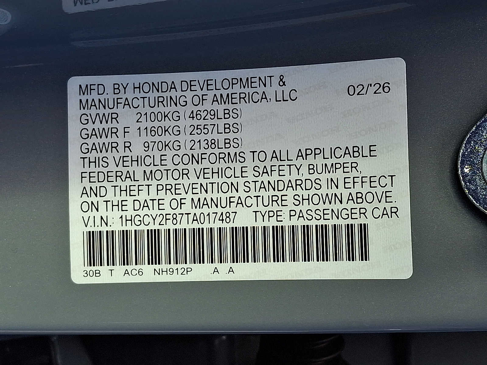 2026 Honda Accord Hybrid Touring - Photo 29