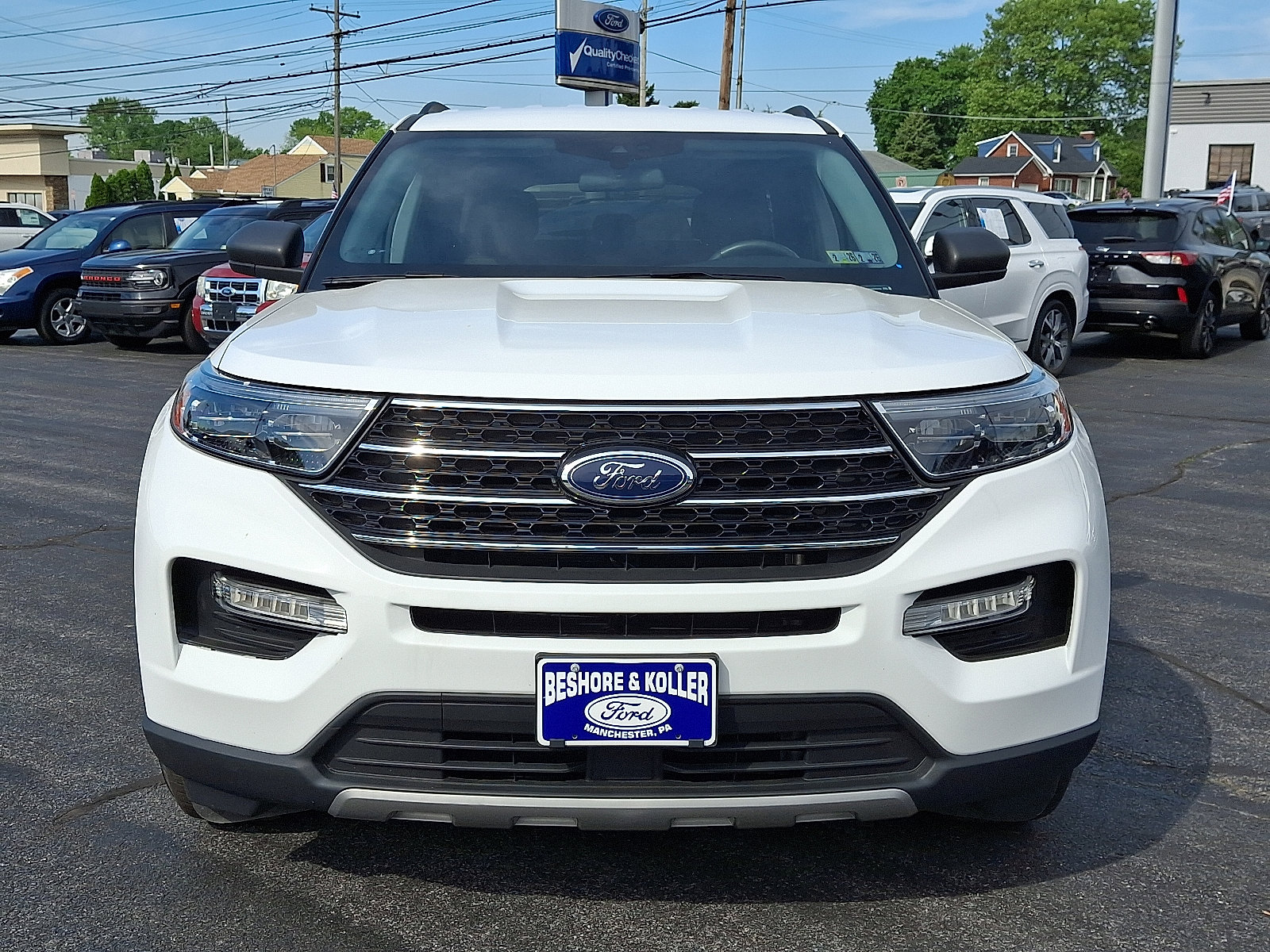 Used 2021 Ford Explorer XLT with VIN 1FMSK8DH6MGB56585 for sale in Manchester, PA