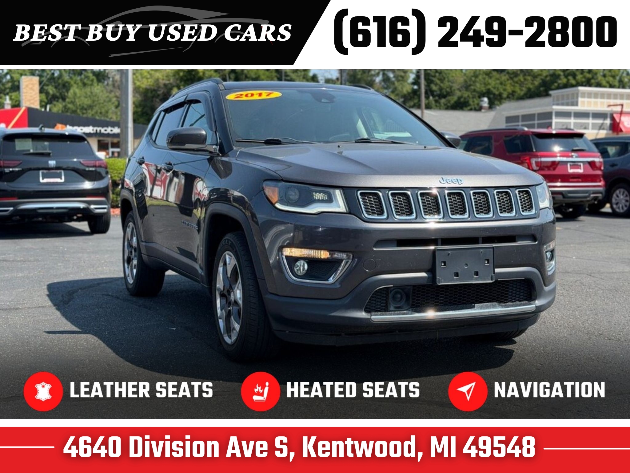 Used 2017 Jeep Compass Limited 4x4 SUV