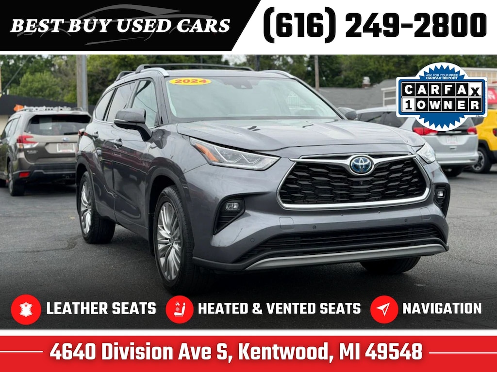 Used 2024 Toyota Highlander Hybrid Platinum SUV
