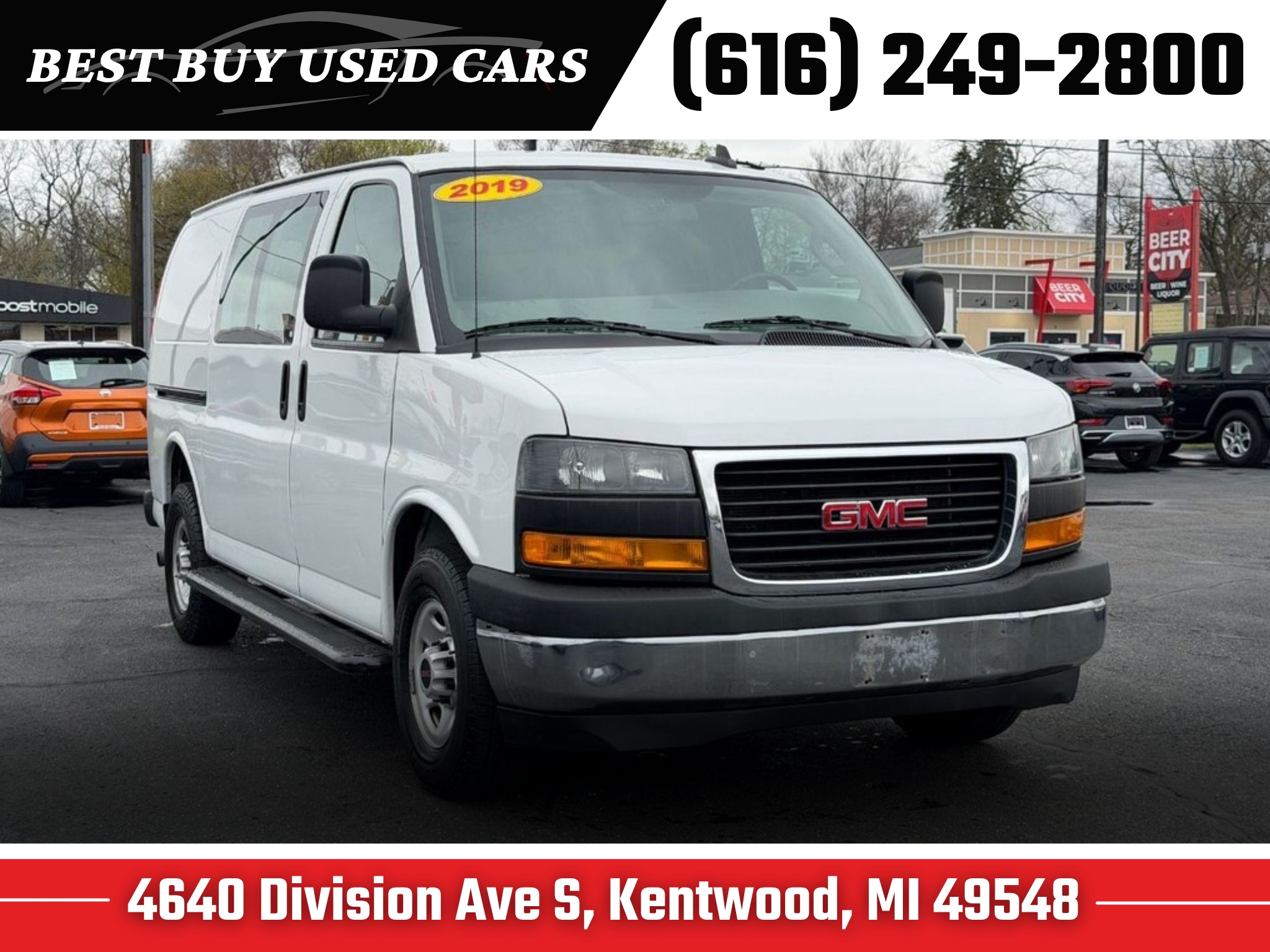 Used 2019 GMC Savana 2500 Work Van Van Cargo Van