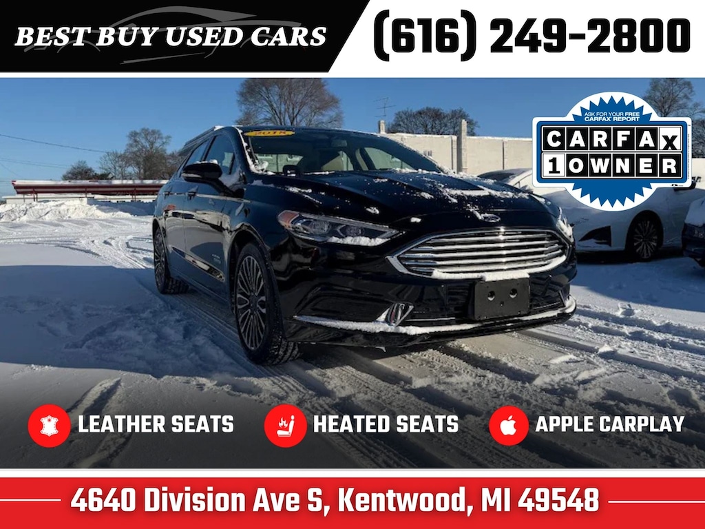 Used 2018 Ford Fusion Energi SE Luxury Sedan