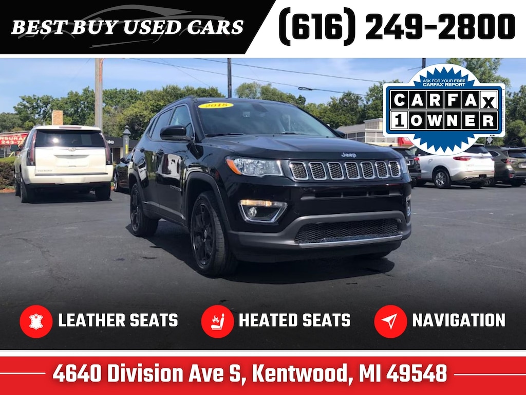 Used 2018 Jeep Compass Limited 4x4 SUV