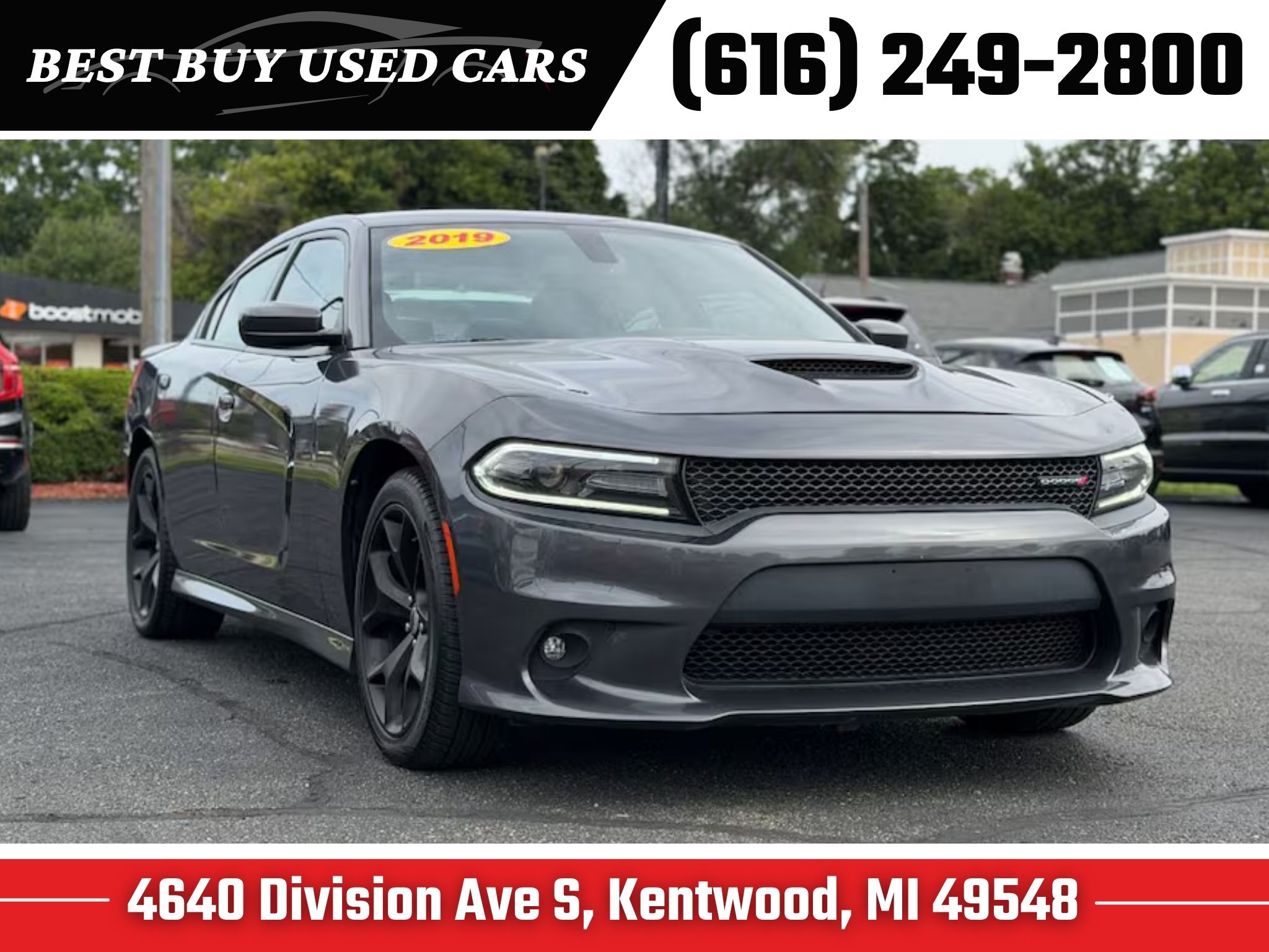 2019 Dodge Charger Gris (Granite Pearlcoat) Sedán Tracción trasera 
