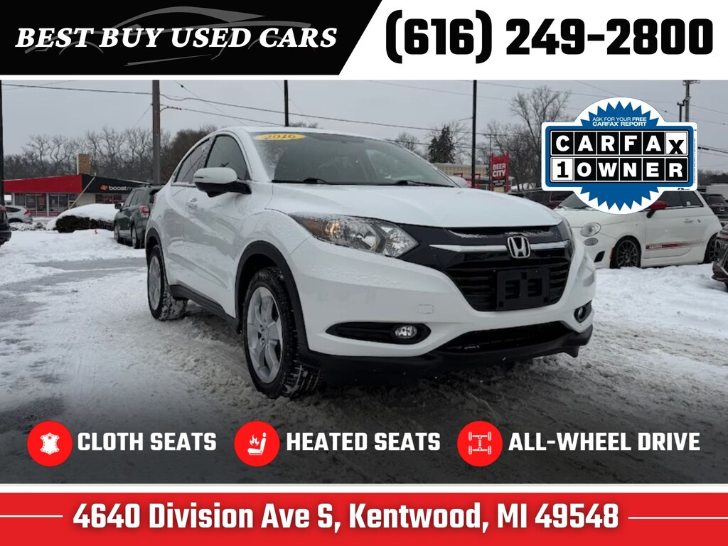 Used 2016 Honda HR-V EX AWD SUV