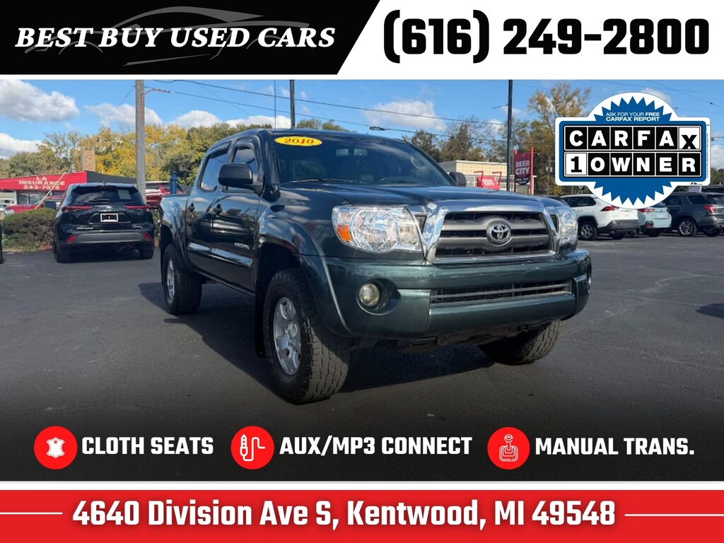 Used 2010 Toyota Tacoma Base V6 Truck Double Cab