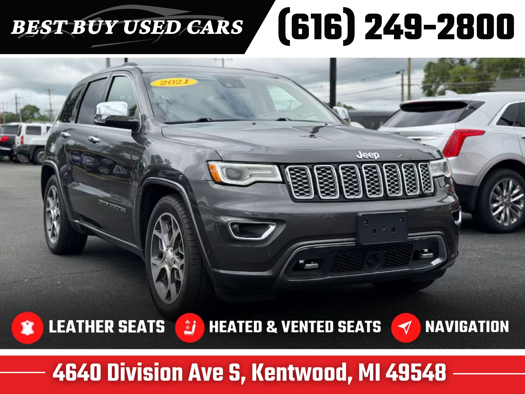 Used 2021 Jeep Grand Cherokee Overland SUV