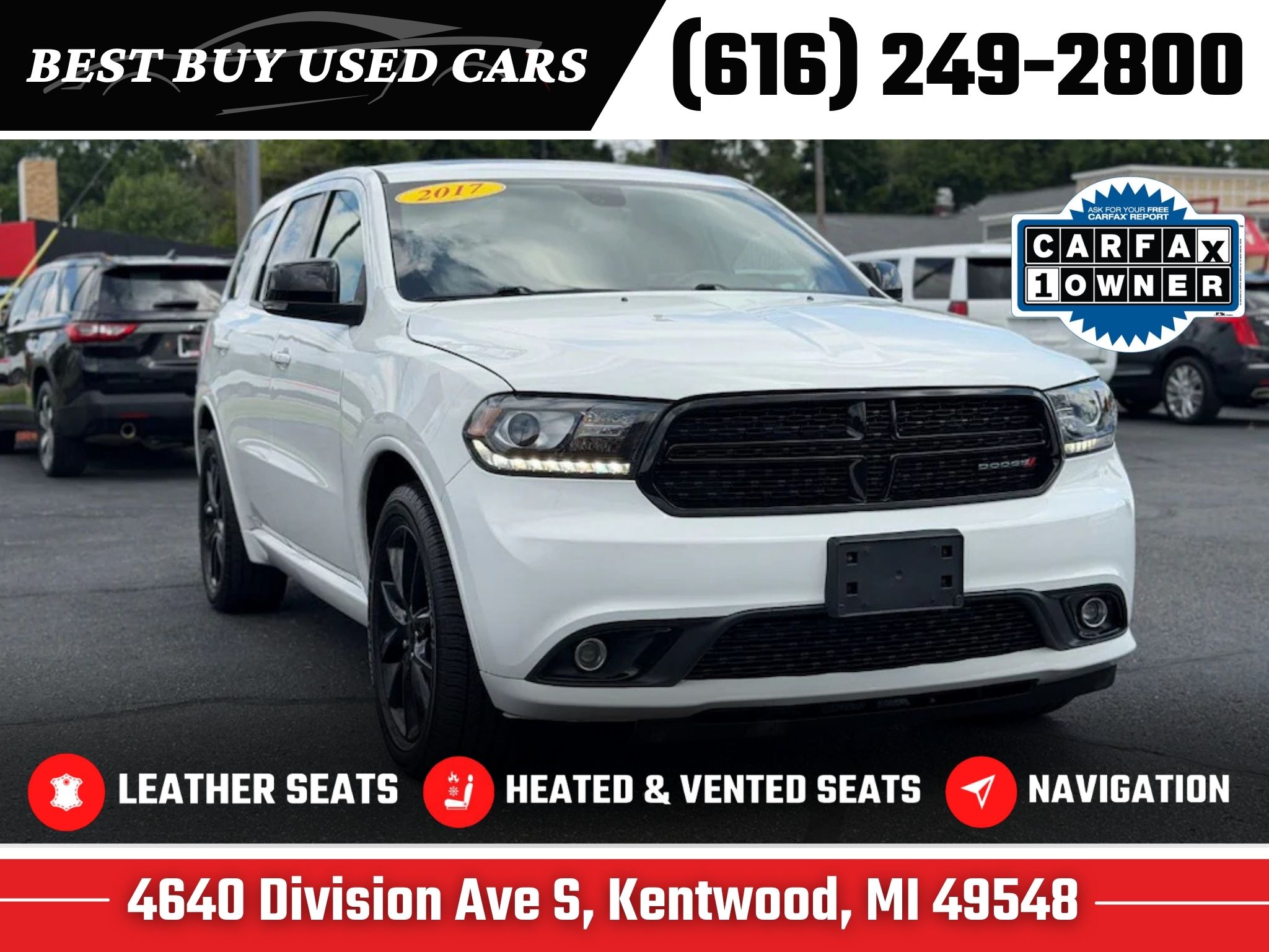  2017 Dodge Durango R/T AWD   