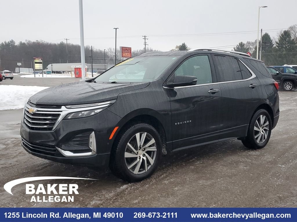 Used 2023 Chevrolet Equinox Premier with VIN 3GNAXXEG4PL261800 for sale in Allegan, MI
