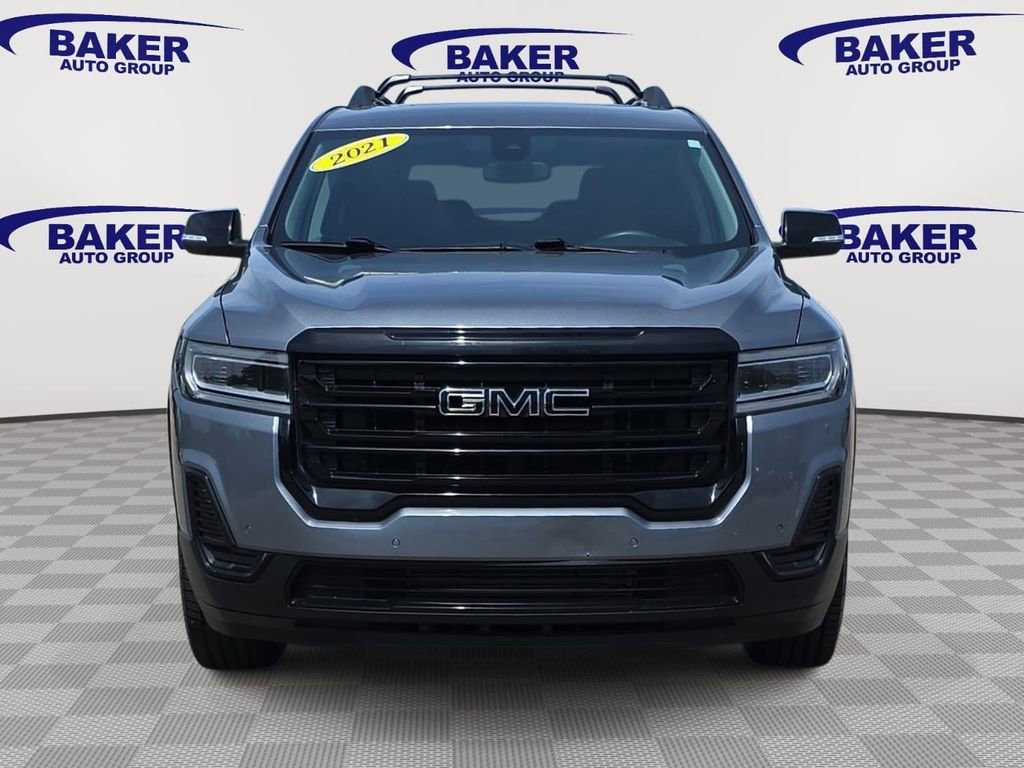 Used 2021 GMC Acadia SLE with VIN 1GKKNRLS6MZ195314 for sale in Hudsonville, MI