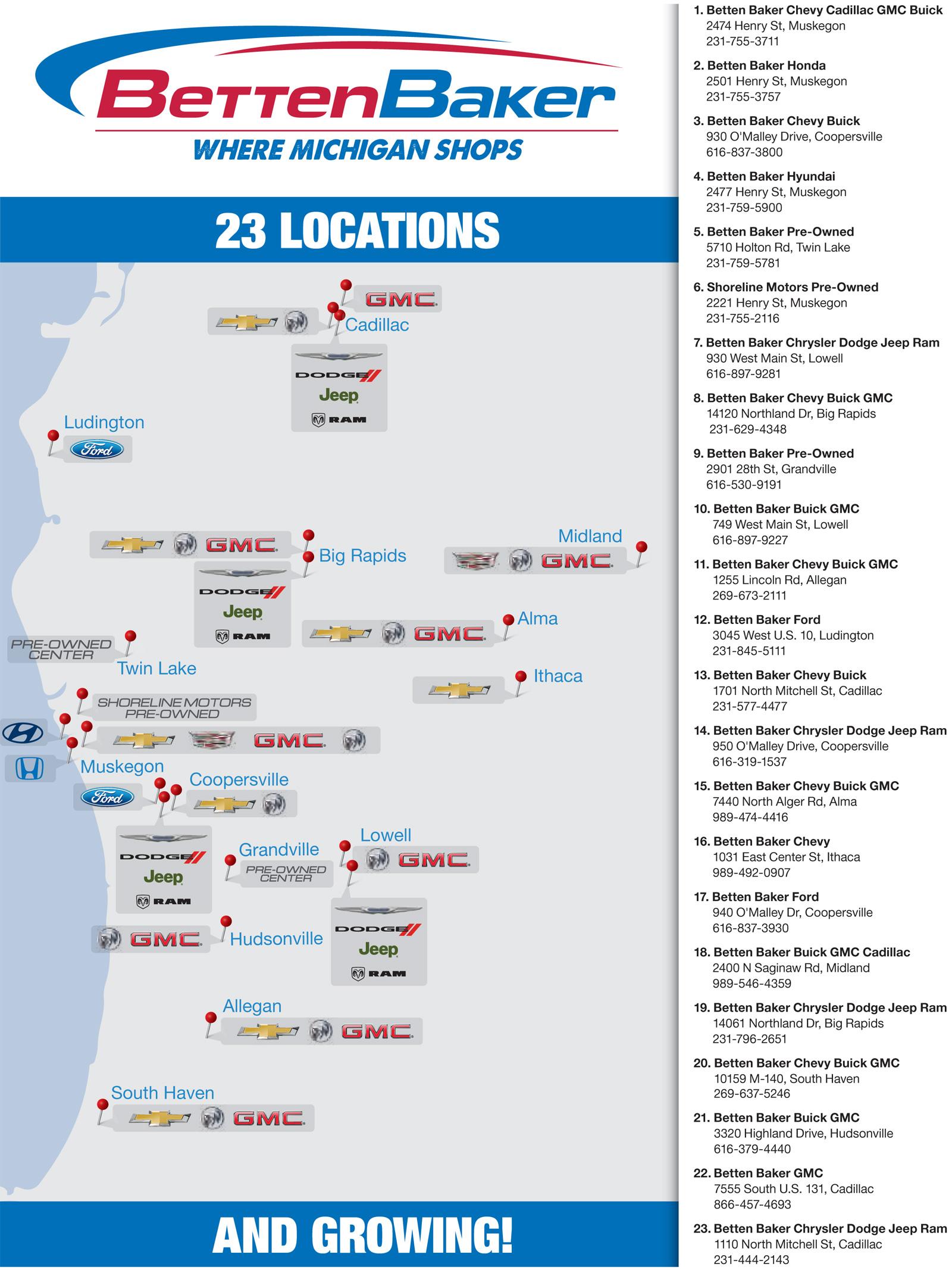 BettenBakerLocations Betten Baker Buick GMC of Lowell