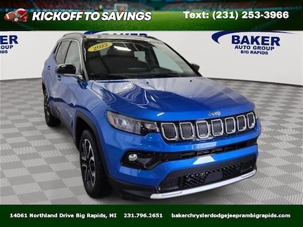 Used 2022 Jeep Compass Limited SUV for sale in Big Rapids, MI