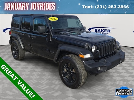 Used 2022 Jeep Wrangler Unlimited Sport Altitude SUV for sale in Big Rapids, MI