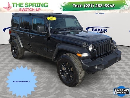 Used 2022 Jeep Wrangler Unlimited Sport Altitude SUV for sale in Big Rapids, MI