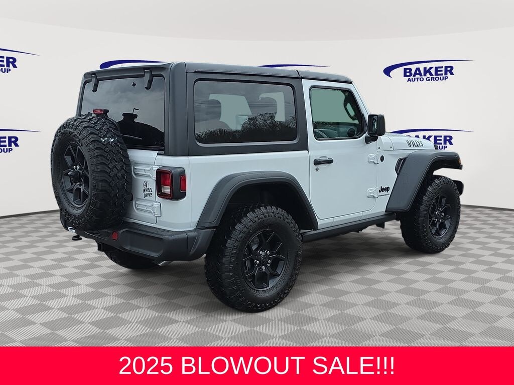 New 2025 Jeep Wrangler 2-DOOR WILLYS Sport Utility