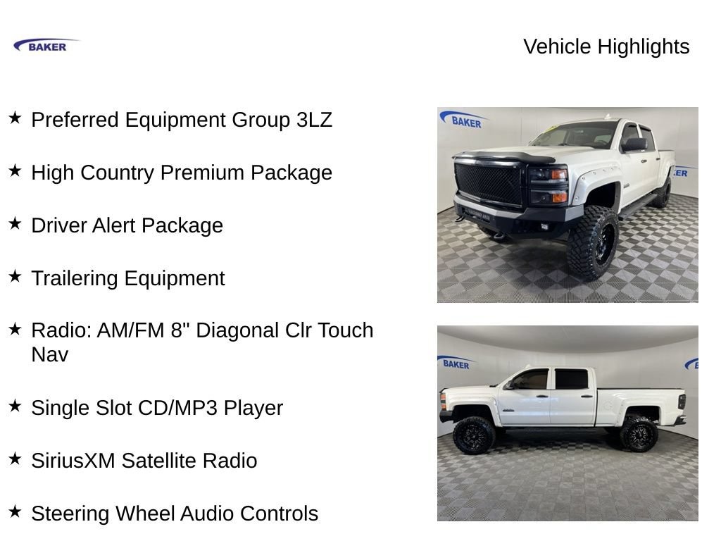 Used 2015 Chevrolet Silverado 1500 High Country Truck