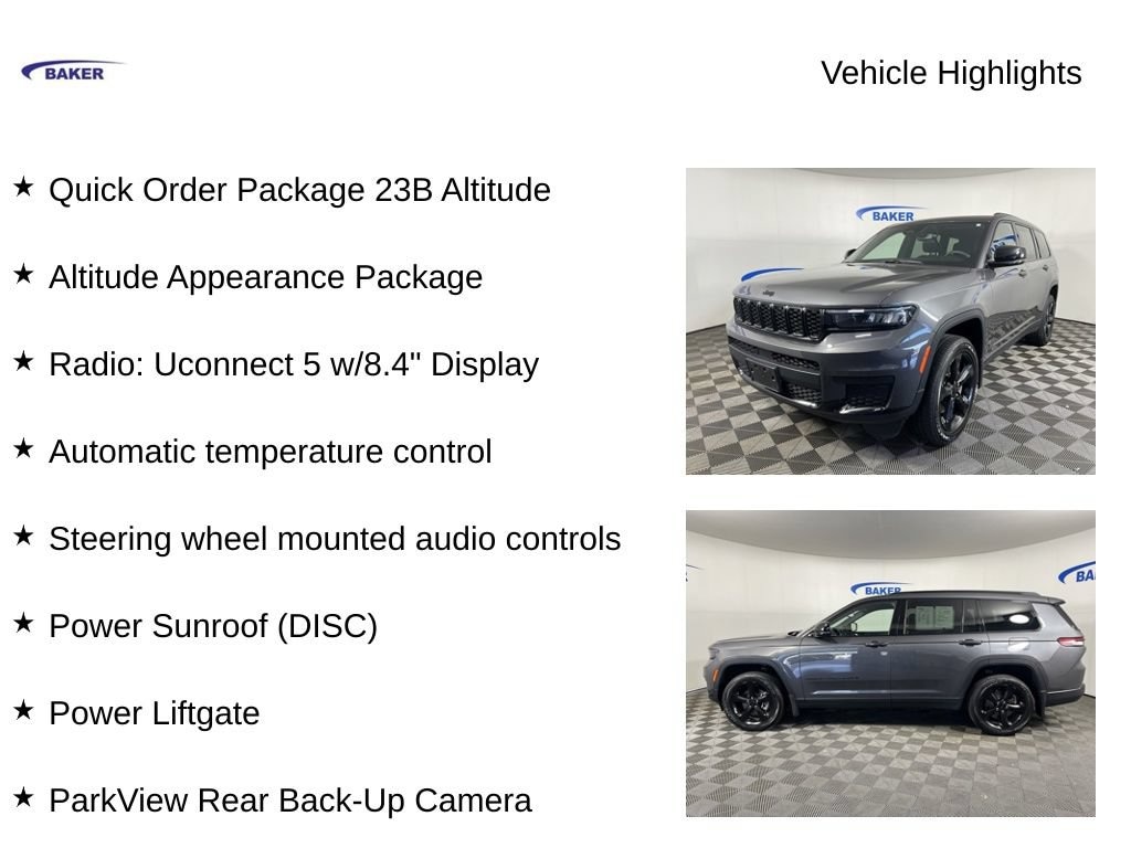 Used 2023 Jeep Grand Cherokee L Altitude 4x4 SUV