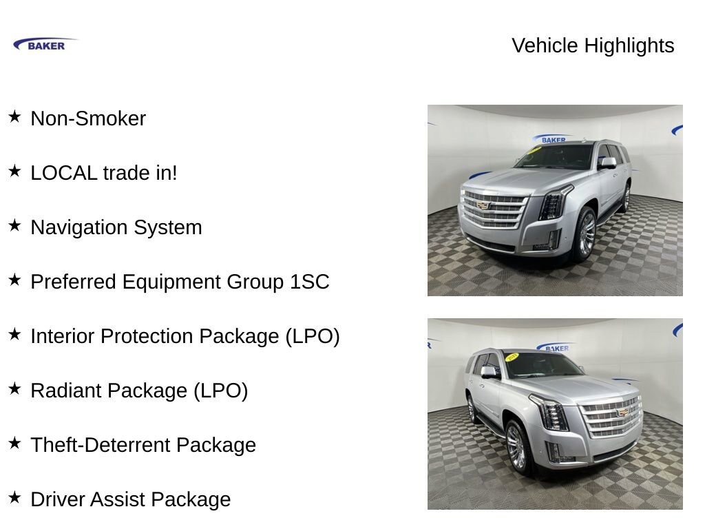 Used 2019 CADILLAC Escalade Premium Luxury SUV