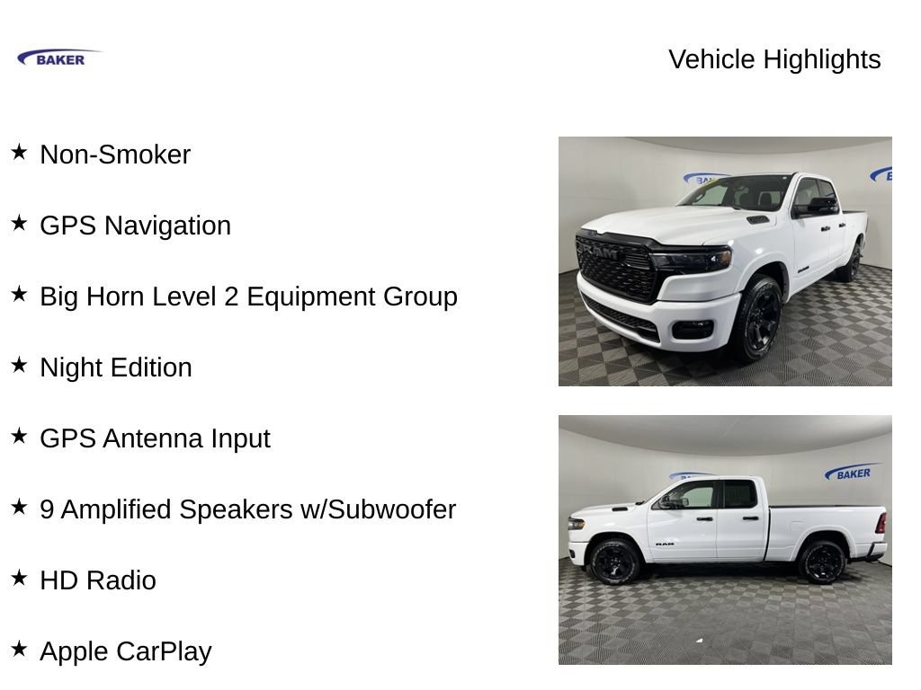 Used 2025 Ram 1500 Big Horn Crew Cab 4x4 64 Box Truck