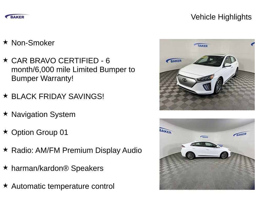 Used 2021 Hyundai IONIQ Electric Limited Hatchback