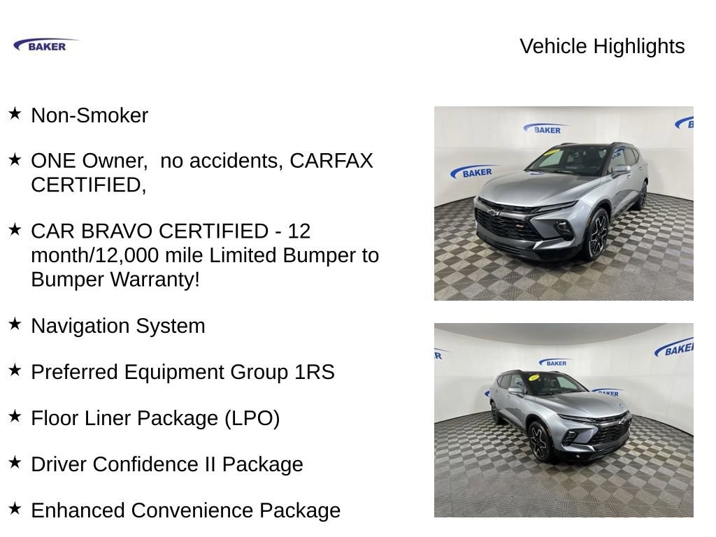 Used 2023 Chevrolet Blazer RS SUV