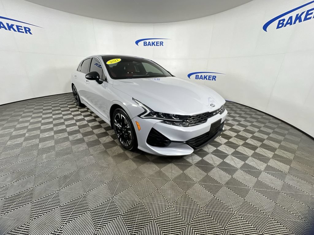 Used 2021 Kia K5 GT-Line with VIN 5XXG64J27MG069731 for sale in Coopersville, MI