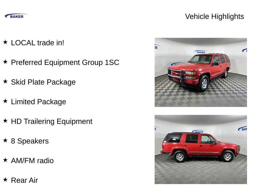 Used 2000 Chevrolet Tahoe Z71 SUV