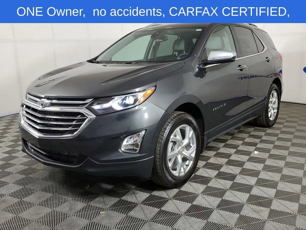 Certified 2021 Chevrolet Equinox Premier with VIN 2GNAXXEV5M6144080 for sale in Coopersville, MI