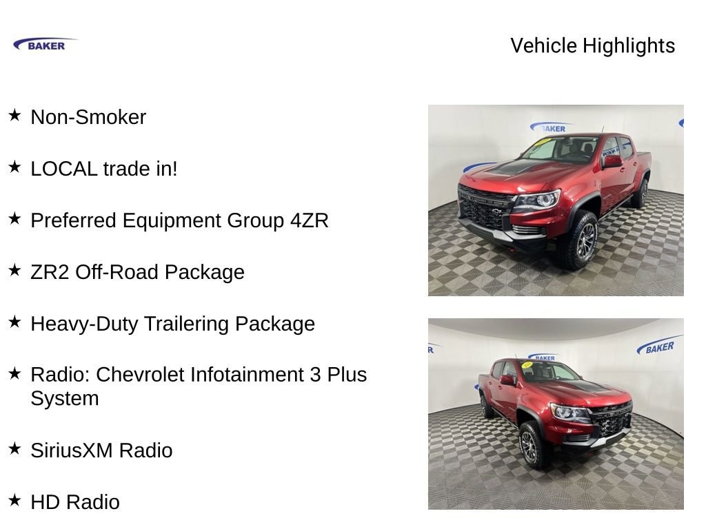 Used 2022 Chevrolet Colorado ZR2 Truck