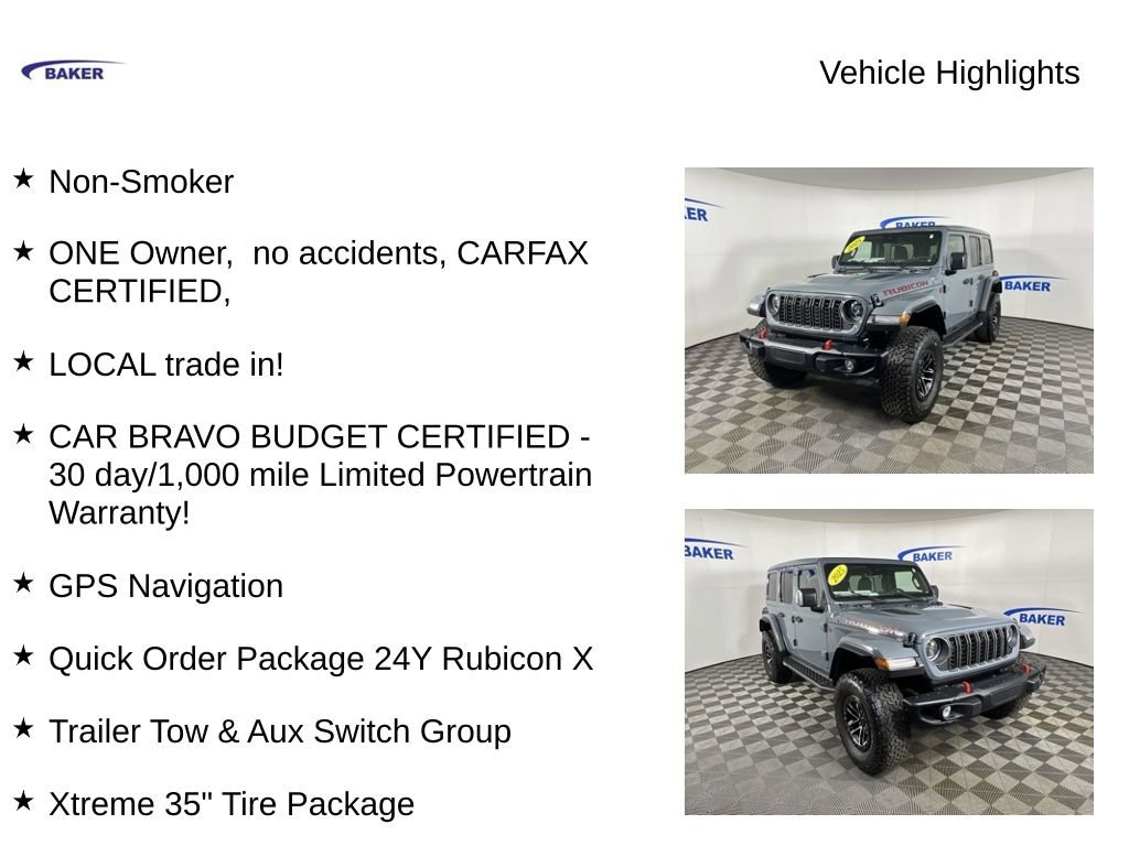 Used 2025 Jeep Wrangler 4-Door Recon 4x4 SUV