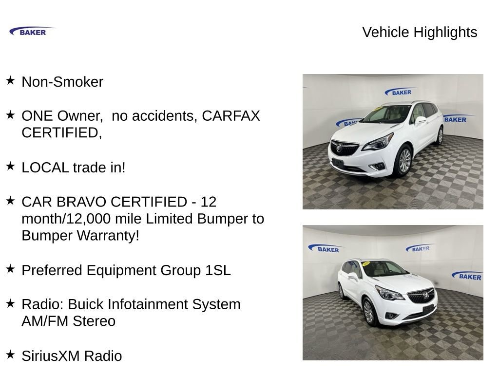 Used 2019 Buick Envision Essence SUV