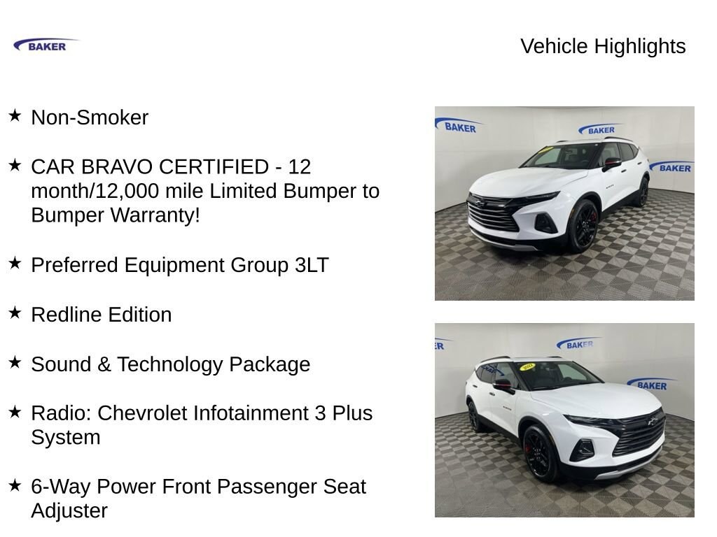 Used 2022 Chevrolet Blazer 3LT SUV