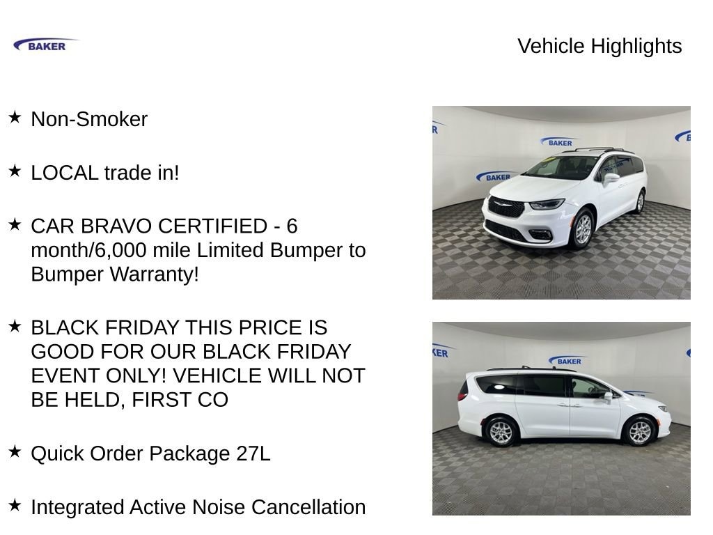 Used 2022 Chrysler Pacifica Touring L Minivan