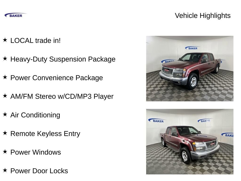 Used 2007 GMC Canyon SLE1 Truck