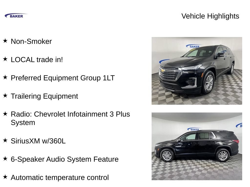 Used 2022 Chevrolet Traverse LT Cloth SUV