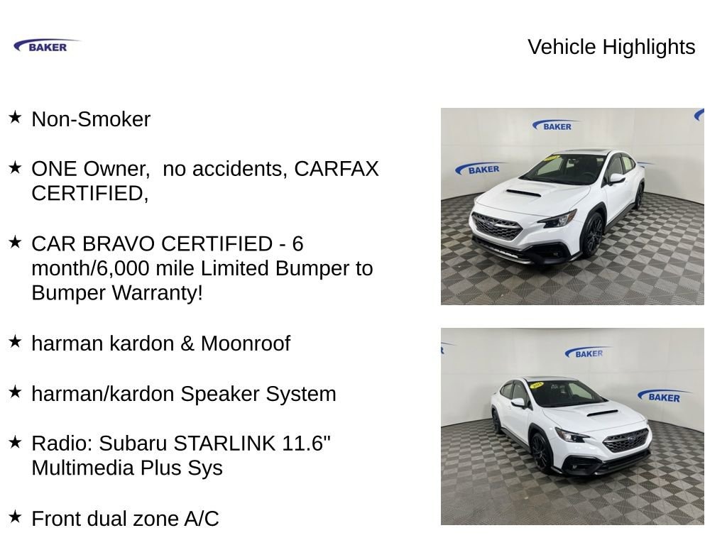 Used 2024 Subaru WRX Premium Sedan