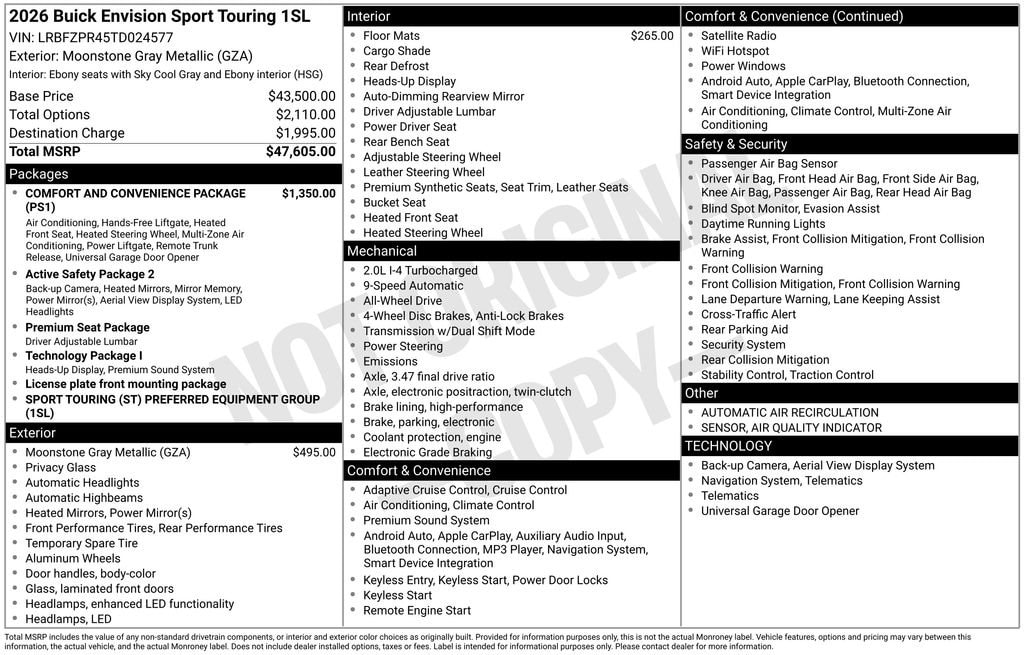 New 2026 Buick Envision Image