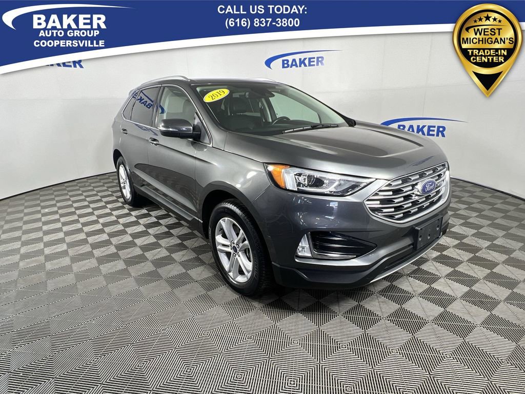Used 2019 Ford Edge SEL with VIN 2FMPK4J91KBB14955 for sale in Coopersville, MI