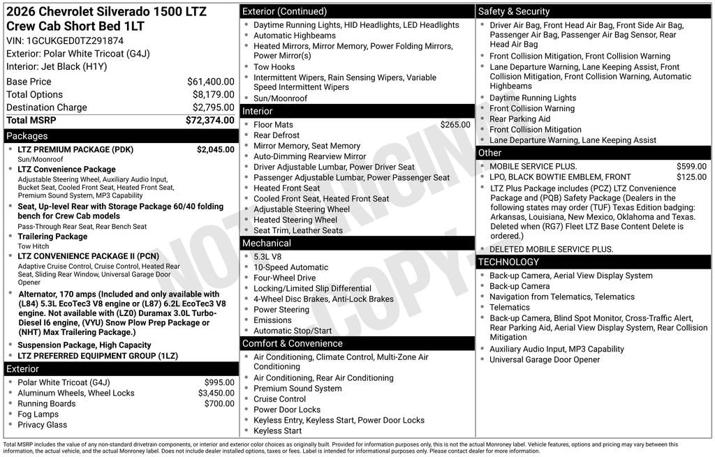 2026 Chevrolet Silverado 1500 LTZ - Photo 5