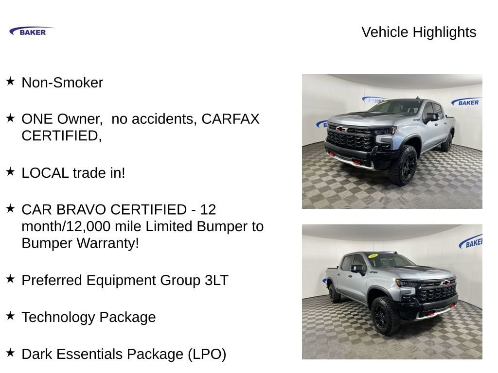 Used 2023 Chevrolet Silverado 1500 ZR2 Truck