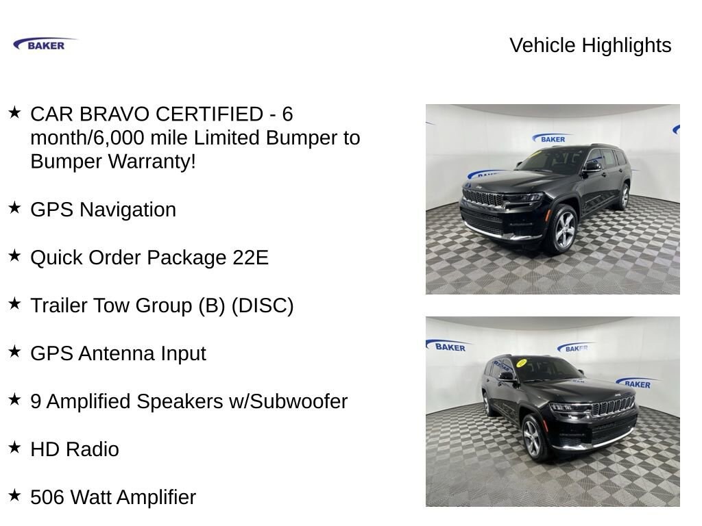 Used 2021 Jeep Grand Cherokee L Limited 4x4 SUV