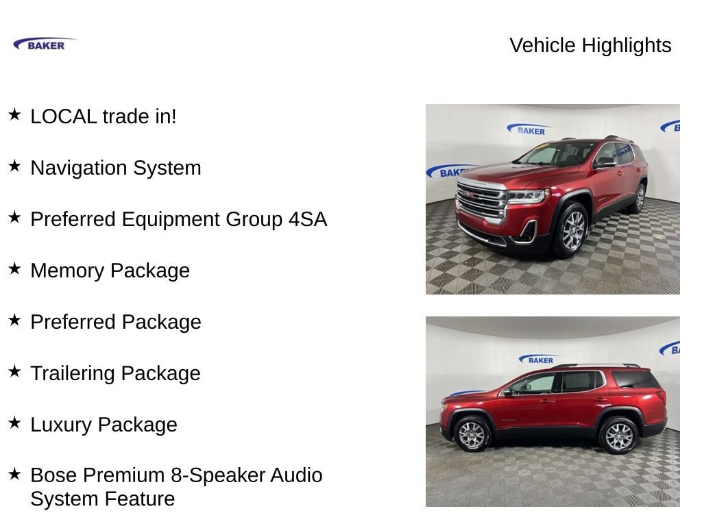 Used 2021 GMC Acadia SLT SUV