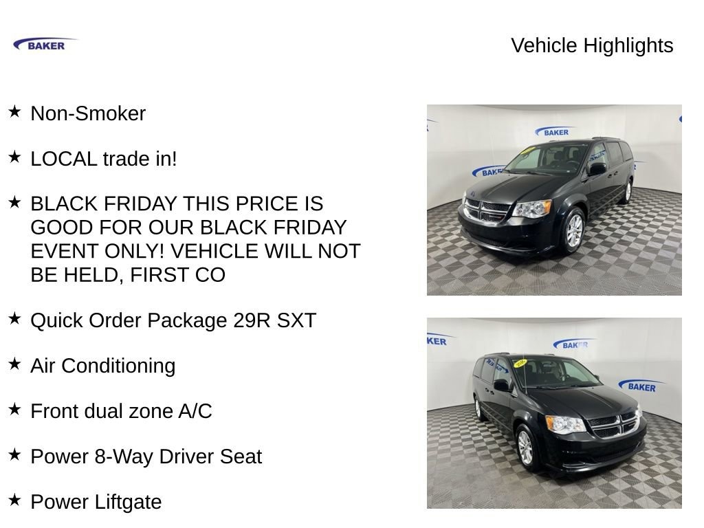 Used 2016 Dodge Grand Caravan SXT Minivan