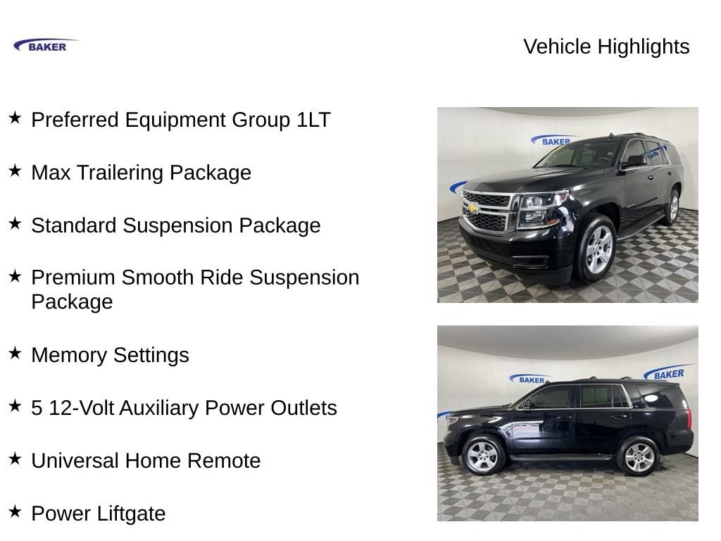 Used 2015 Chevrolet Tahoe LT SUV
