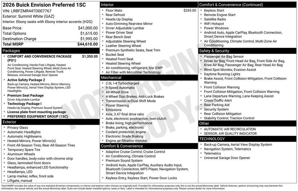 New 2026 Buick Envision Image