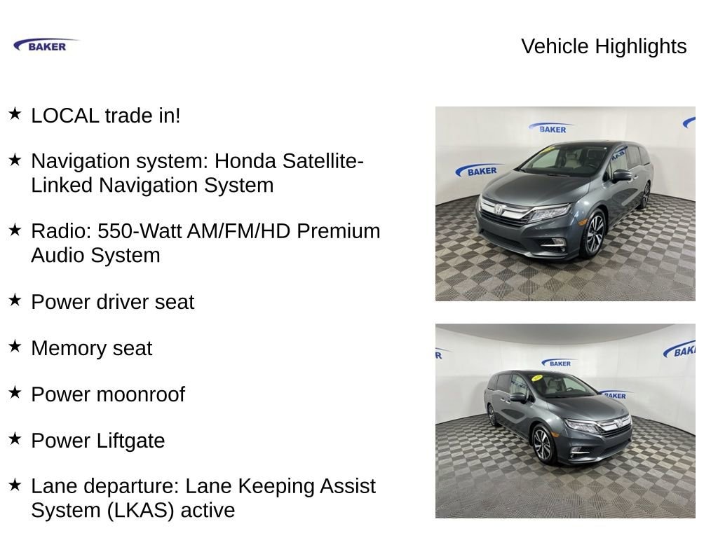 Used 2019 Honda Odyssey Elite