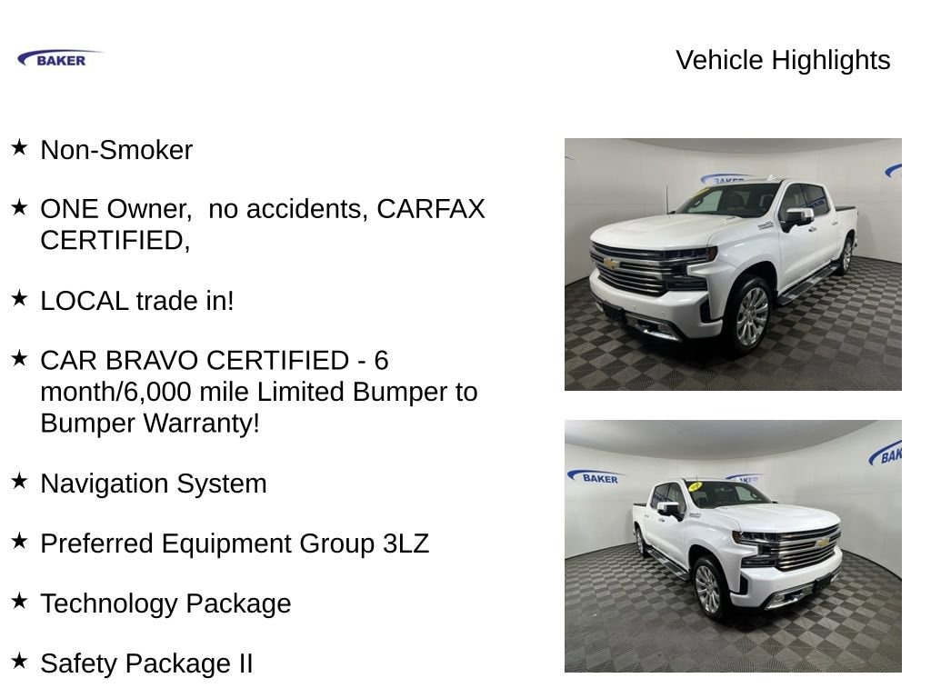 Used 2021 Chevrolet Silverado 1500 High Country Truck