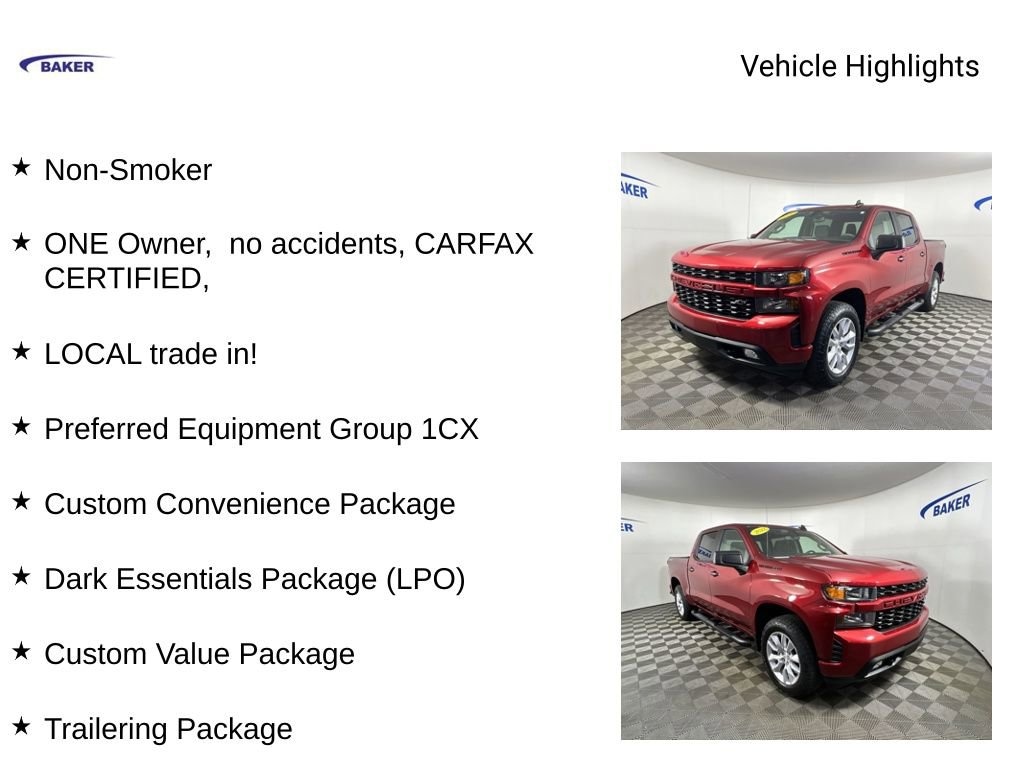 Used 2022 Chevrolet Silverado 1500 LTD Custom Truck