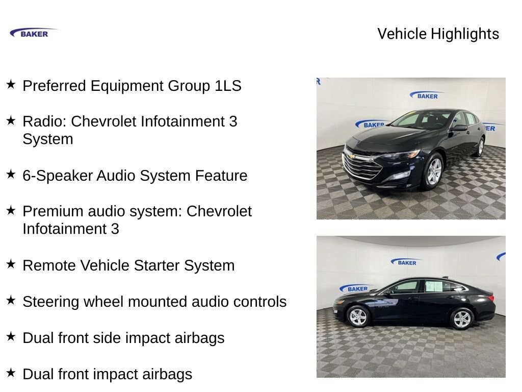 Used 2022 Chevrolet Malibu LS Car