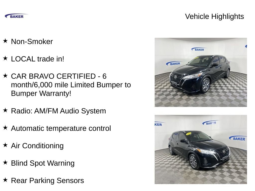 Used 2021 Nissan Kicks SV Xtronic CVT SUV